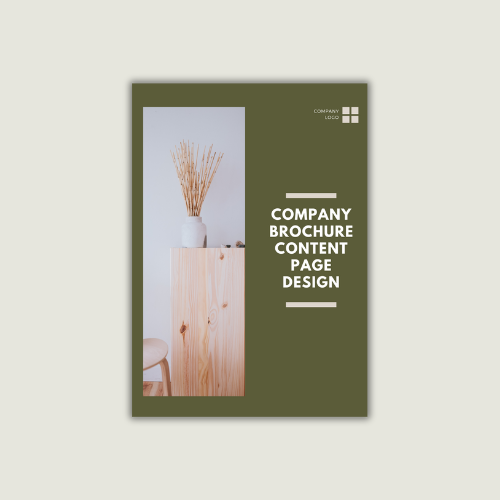 Company Brochure Design Template (Without Content) A4