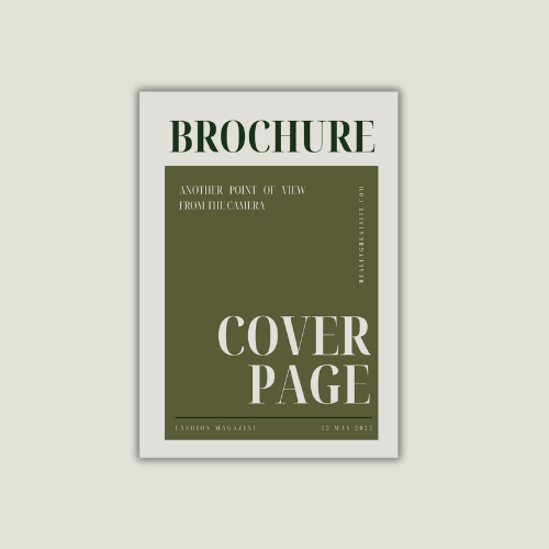 Brochure Cover Design (Per Unit)