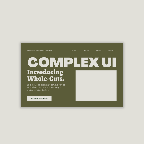 Complex UI Design